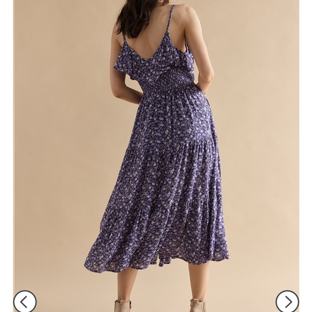 Francesca Floral Purple Maxi Dress - Picture 2 of 7